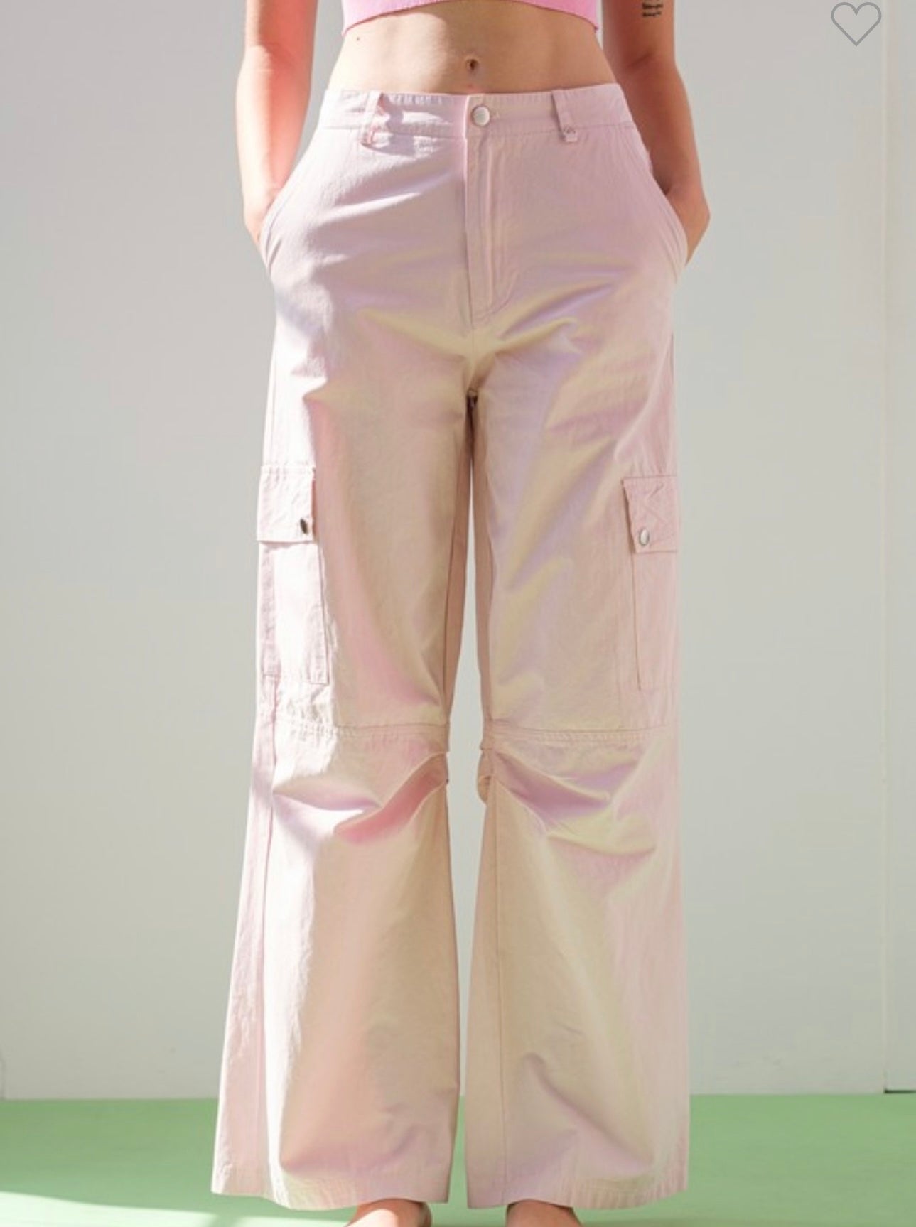 Serena Cargo Pants - Pink