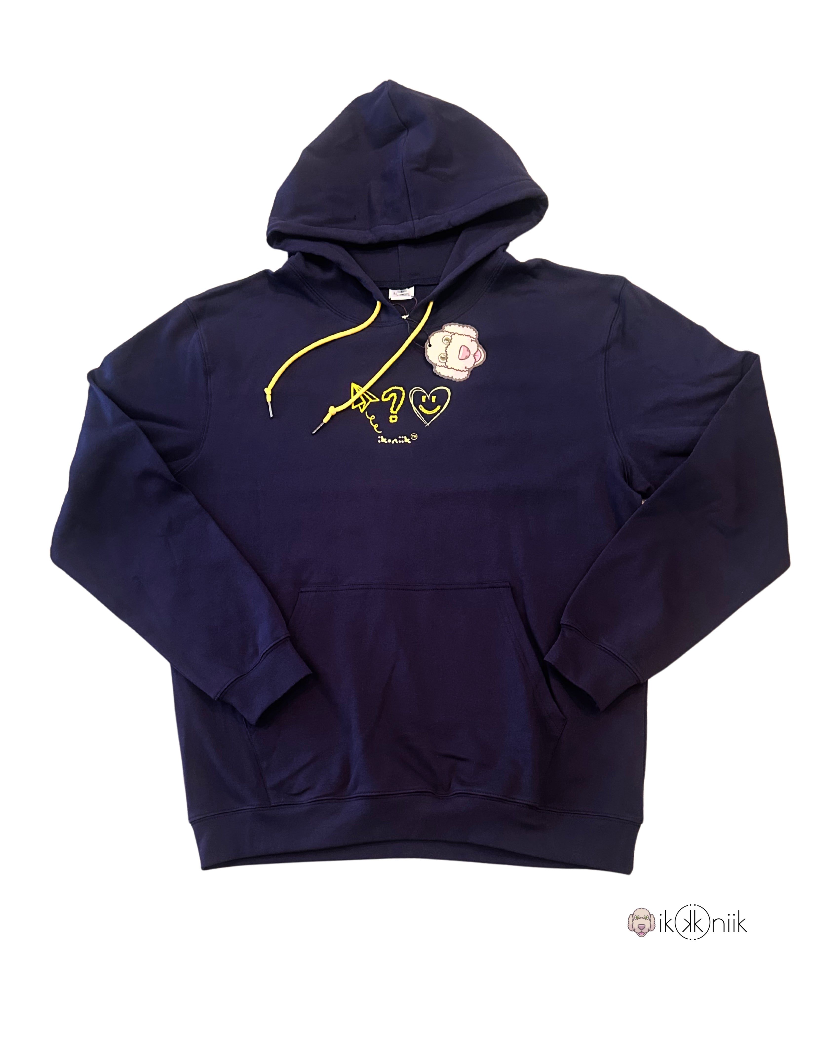 Graphic Hoodie- Navy blue