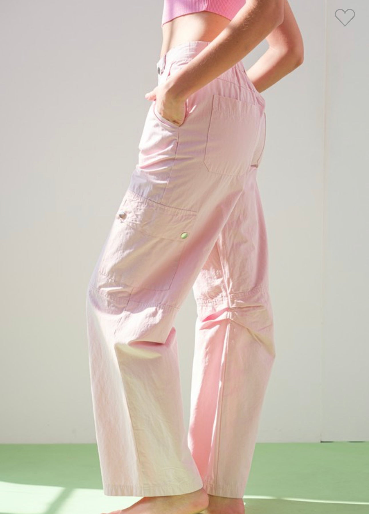 Serena Cargo Pants - Pink