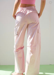 Serena Cargo Pants - Pink