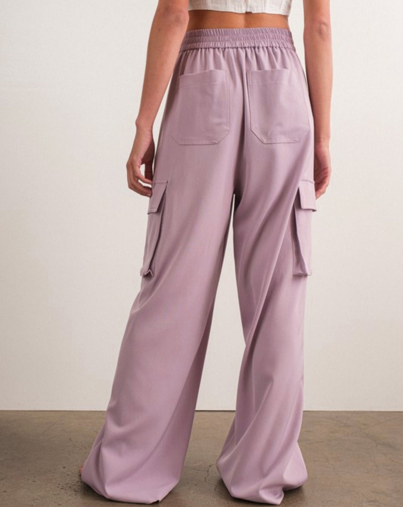 Elisa Cargo Pants - Lavender