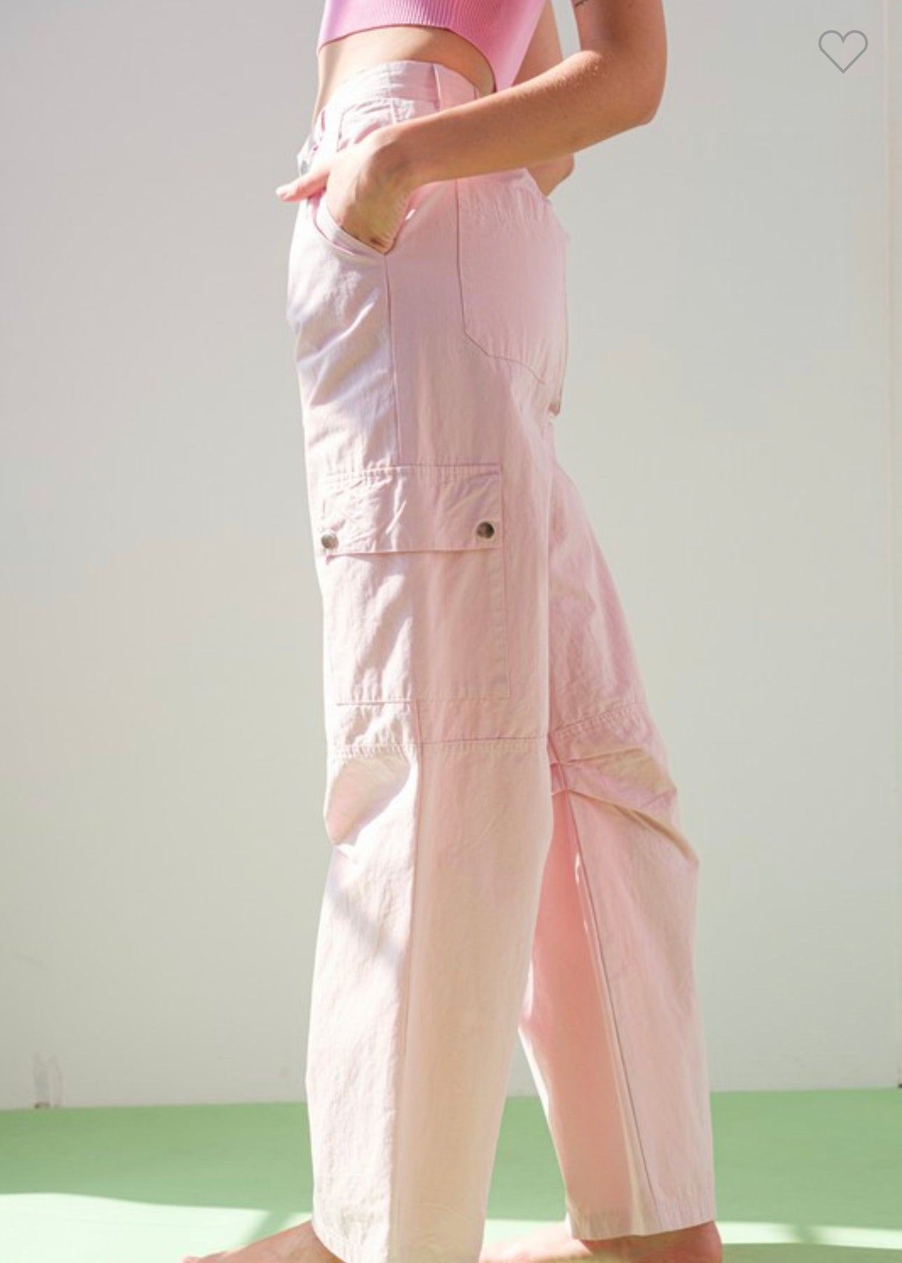 Serena Cargo Pants - Pink