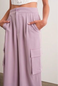 Elisa Cargo Pants - Lavender